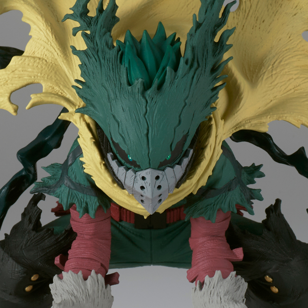 Banpresto's The Amazing Heroes series presents an Izuku Midoriya figure from My Hero Academia