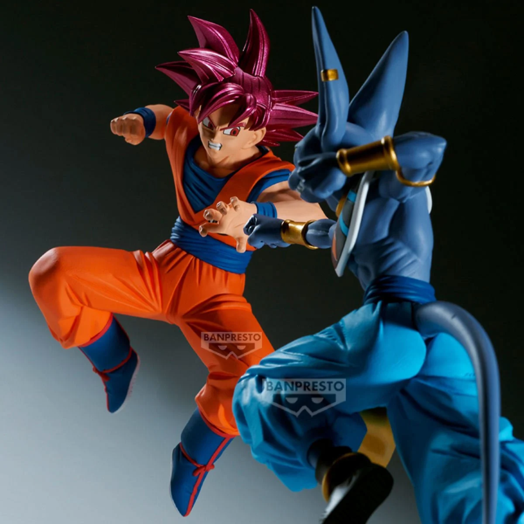 Dragon Ball Super - Match Makers - Super Saiyan God Goku Figure (vs Beerus) – Banpresto