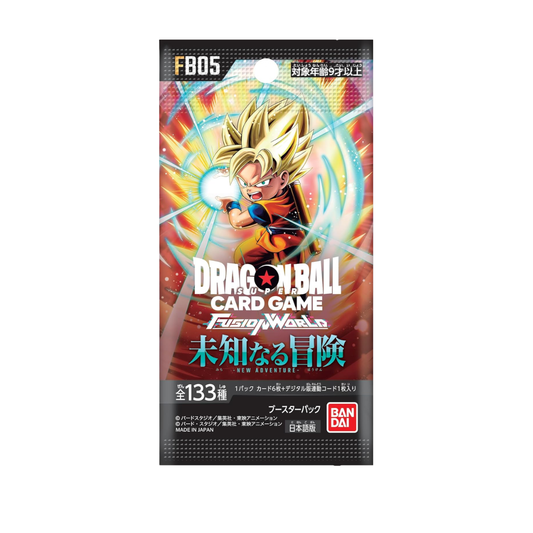 Dragon Ball Super Card Game Fusion World FB-05 New Adventure Booster Pack (Japanese)