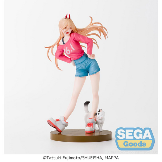 Power figure from Chainsaw Man presented by Luminasta. Next to power is her pet Nyako!