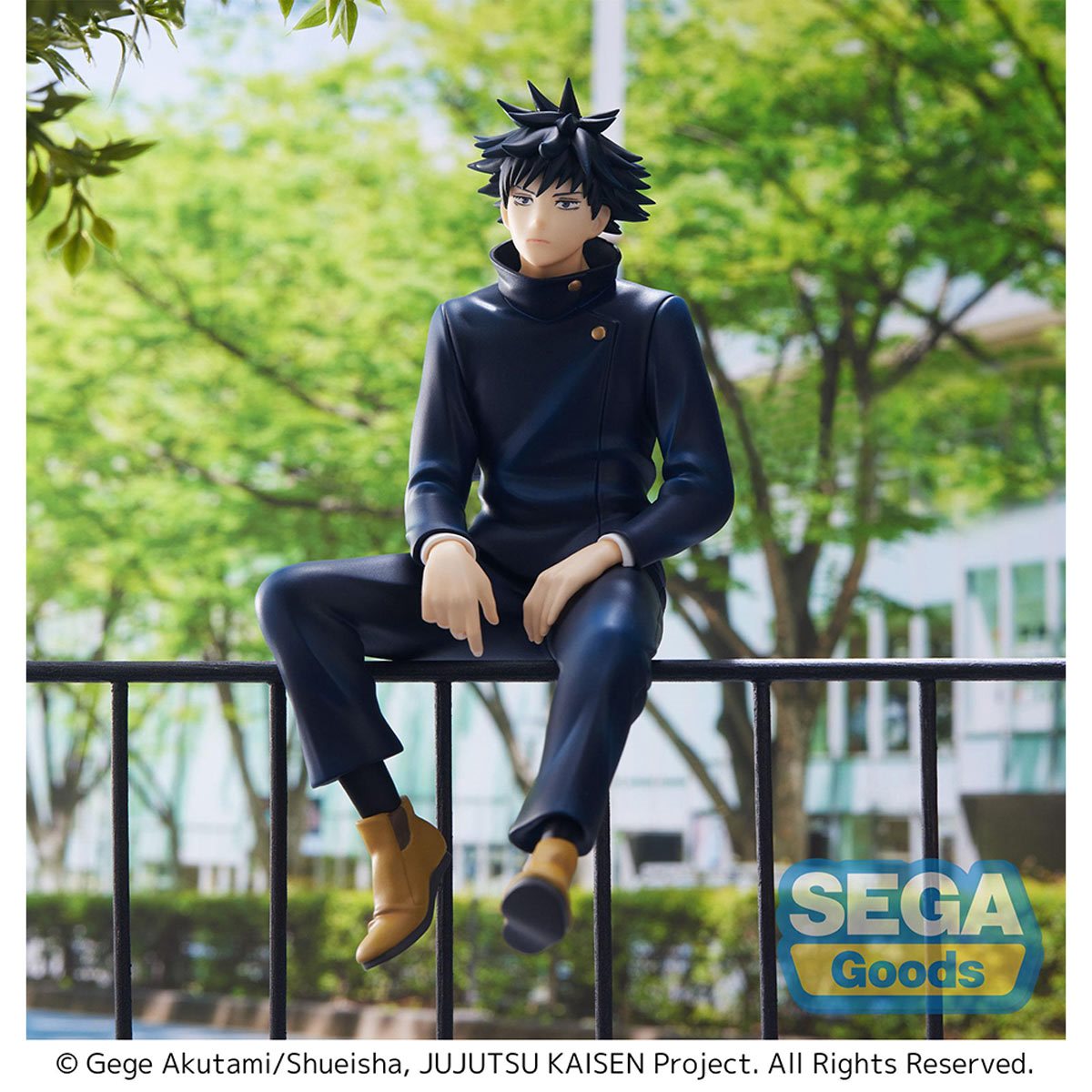 Luminasta's Fushiguro Megumi perching figure from Jujutsu Kaisen. 