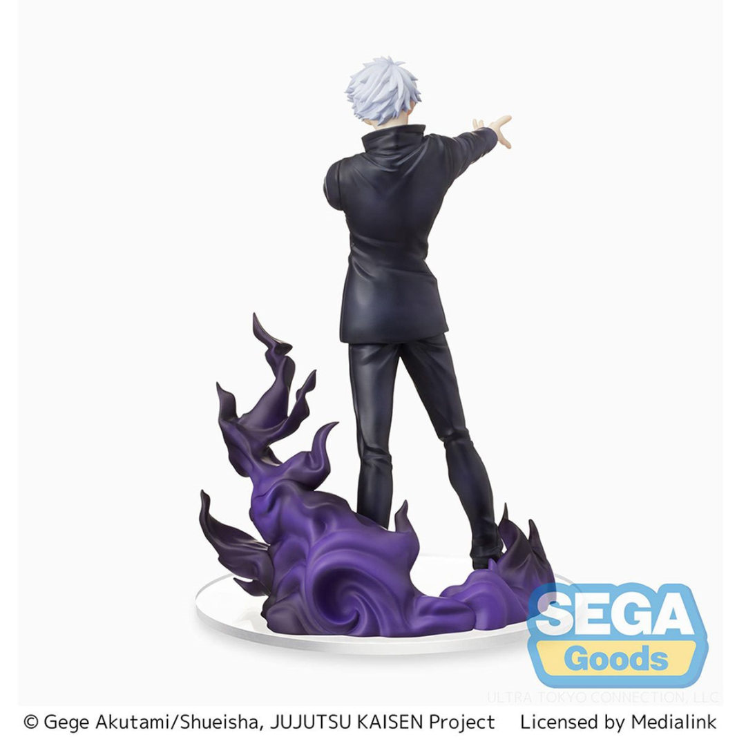 Satoru Gojo figure featuring his Hollow Purple figure from Luminasta.