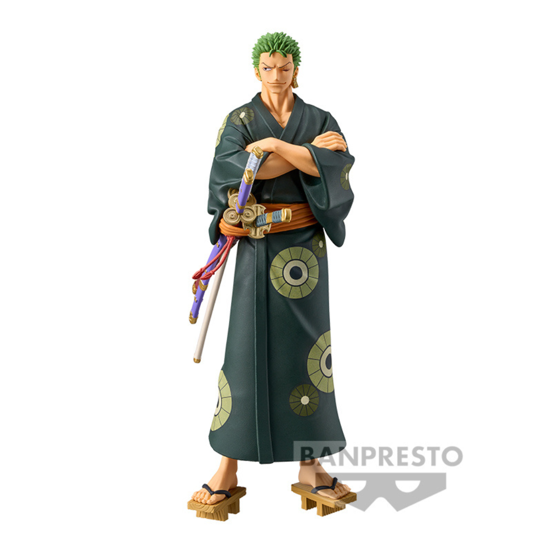 One Piece - DXG The Grandline Series - Wanokuni Roronoa Zoro Figure Yukata ver. - Banpresto